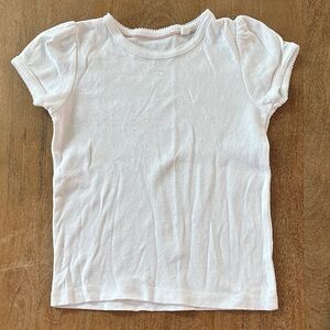 Mini Boden White Short Sleeve Tee